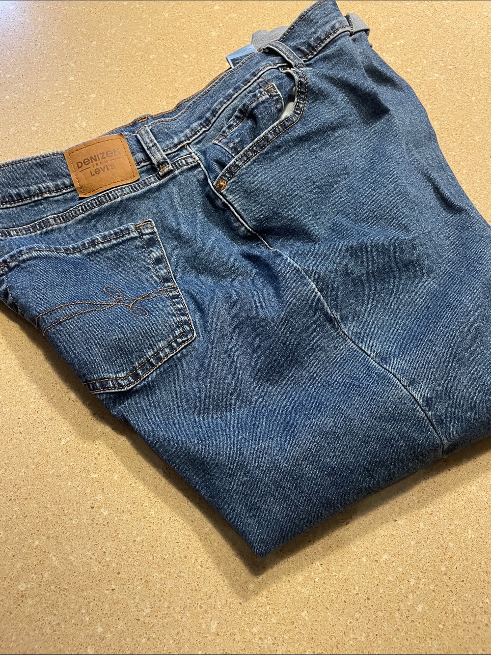 Denizen from Levi's Women's Boyfriend Jeans in Medium Blue Wash